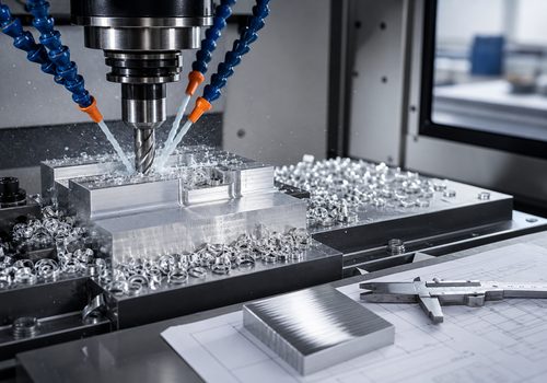 CNC machining pure aluminum with coolant to prevent built-up edge