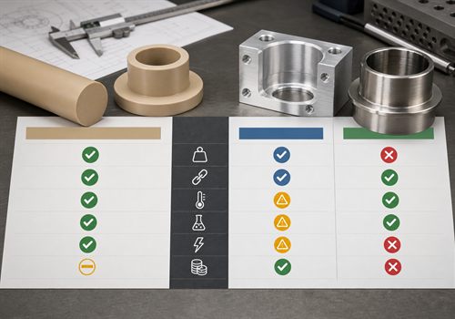 PEEK vs metal CNC material selection
