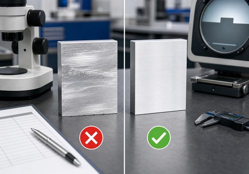 Surface finish comparison with and without built-up edge Surface finish comparison with and without built-up edge